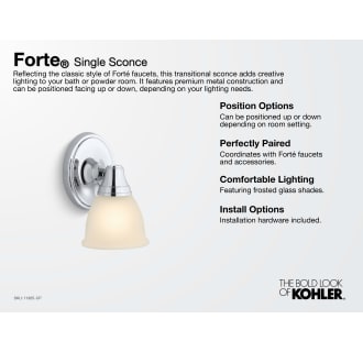 A thumbnail of the Kohler Lighting 11365 Kohler Forte Single Sconce