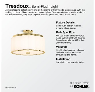 A thumbnail of the Kohler Lighting 27437-SF03 Alternate Image