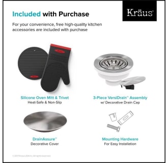 A thumbnail of the Kraus KD1US25-KPF-1610 Kraus-KD1US25-KPF-1610-Included Accessories