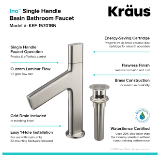 A thumbnail of the Kraus KEF-15701 Kraus-KEF-15701-Faucet Features - 1