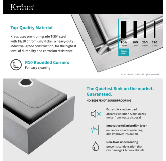 A thumbnail of the Kraus KHF200-30-1650-41 Kraus-KHF200-30-1650-41-Material and Soundproofing