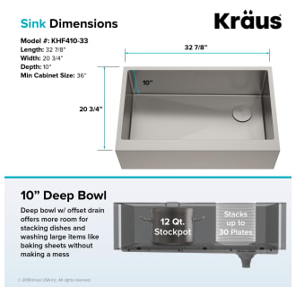 A thumbnail of the Kraus KHF410-33 Dimensions