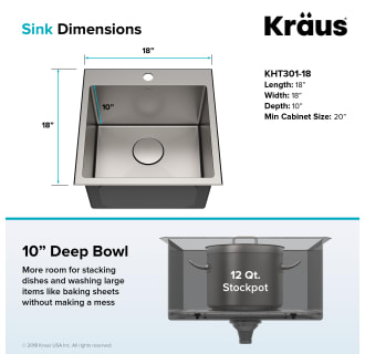 A thumbnail of the Kraus KHT301-18 Dimensions