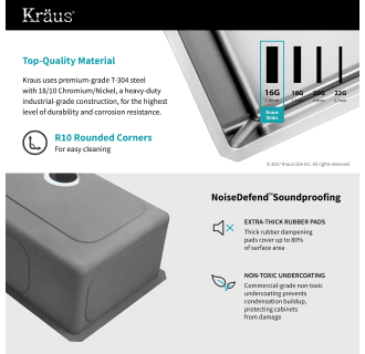 A thumbnail of the Kraus KHU100-32-1640-42 Kraus-KHU100-32-1640-42-Material and Soundproofing