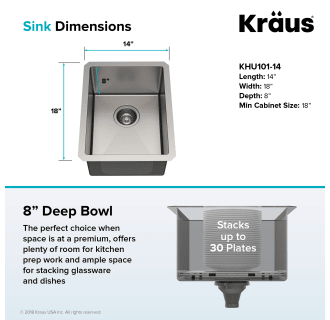 A thumbnail of the Kraus KHU101-14 Dimensions