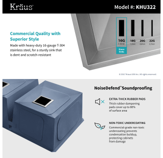 A thumbnail of the Kraus KHU322-2620-41 Kraus-KHU322-2620-41-Material and Soundproofing