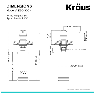 Kraus KSD-30SN Soap Dispenser Satin Nickel