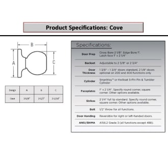A thumbnail of the Kwikset 200CV Cove Spec Sheet