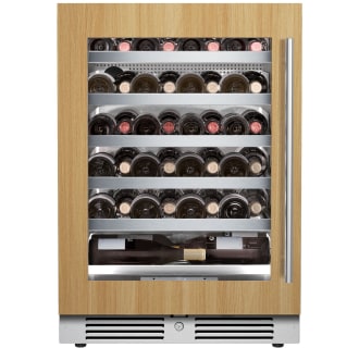 24 Inch Wide 44 Bottle Capacity Single Zone Wine Cooler with Alternating (Blue, White, Amber) LED lighting, Door Alarm, Touch Control Panel and Lockable Left Hinged Door