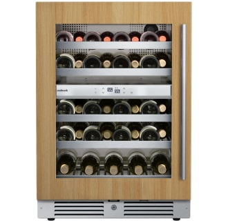 24 Inch Wide 37 Bottle Dual Zone Wine Cooler with Alternating (Blue, White, Amber) LED lighting, Door Alarm, Touch Control Panel and Lockable Left Hinged Door