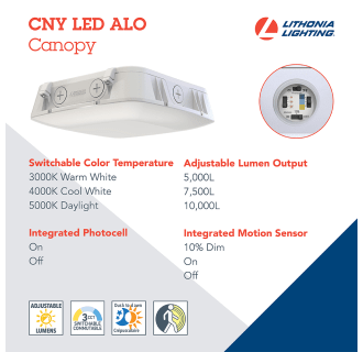 A thumbnail of the Lithonia Lighting CNY LED ALO SWW2 UVOLT PE PIR M2 Alternate Image