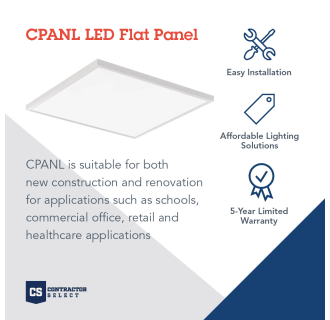 A thumbnail of the Lithonia Lighting CPANL 2X2 33LM SWW7 120 TD DCMK Infographic