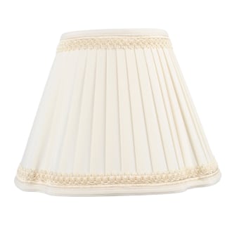 A thumbnail of the Livex Lighting S572 Off White French Oval Pleat Shantung Silk Shade with Fancy Trim