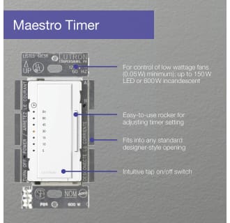 A thumbnail of the Lutron MA-T51MN Alternate Image