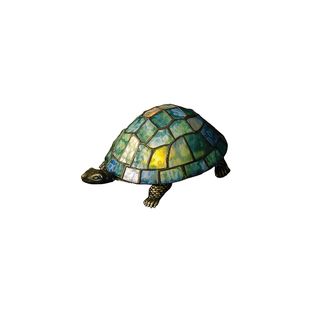 Meyda Tiffany 10270 Tiffany Glass Turtle Stained Glass Tiffany Specialty Lamp from the Animal Sculptures Collection FaucetDirect