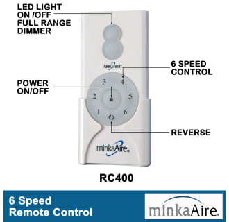 A thumbnail of the MinkaAire Dream Star RC 400 Remote