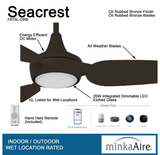 A thumbnail of the MinkaAire Seacrest Detail - ORB