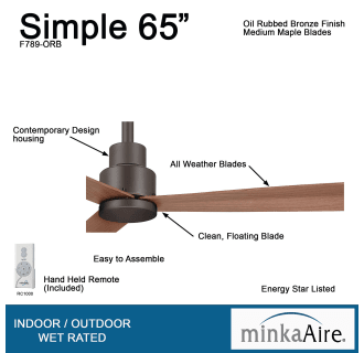A thumbnail of the MinkaAire Simple 65 Blade Detail