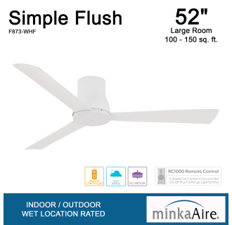 A thumbnail of the MinkaAire Simple Flush 52  Simple Flush 52