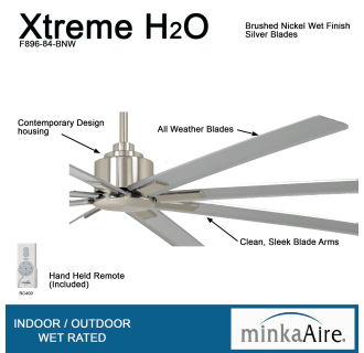 A thumbnail of the MinkaAire Xtreme H2O 84 Detail - BNW