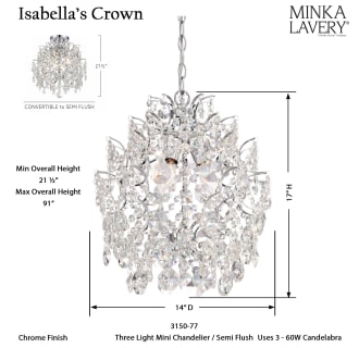 A thumbnail of the Minka Lavery 3150-77 Dimensions