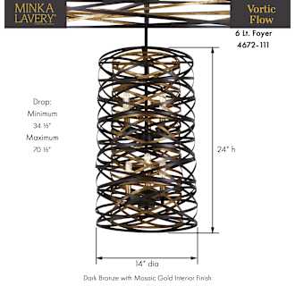 A thumbnail of the Minka Lavery 4672 Dimensions