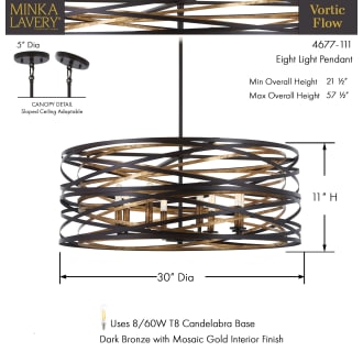 A thumbnail of the Minka Lavery 4677 Dimensions