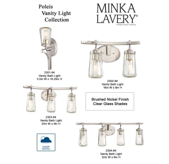 A thumbnail of the Minka Lavery 2303-84 Poleis Vanity Collection
