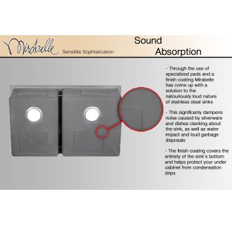 A thumbnail of the Mirabelle MIRUC3221L Sound Dampening Info Graphic