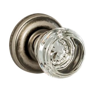 Glass Mezzo Solid Brass Privacy Door Knob Set