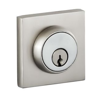 Single Cylinder Solid Brass Deadbolt with Square Rose from the Mincio Collection