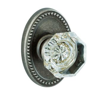 Scrivia Solid Brass Single Dummy Glass Door Knob