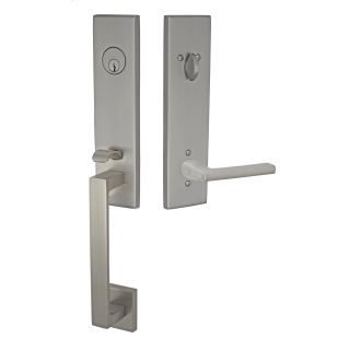 Mainline Solid Brass One Piece Single Cylinder Keyed Entry Handleset with Antares Lever