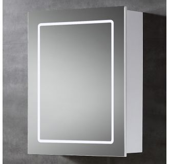 20"W x 24"H Single Door Reversible Hinge Mirrored Medicine Cabinet for Surface Mount Installations with LED Lighting
