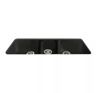 Triple bowl kitchen sink