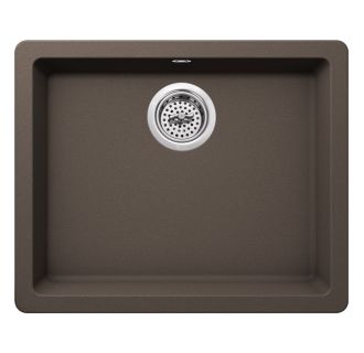 Carolina 22" Single Basin Drop In or Undermount Granite Composite Kitchen Sink - Basket Strainer Included