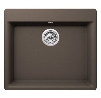 Carolina 24" Single Basin Drop In or Undermount Granite Composite Kitchen Sink - Basket Strainer Included