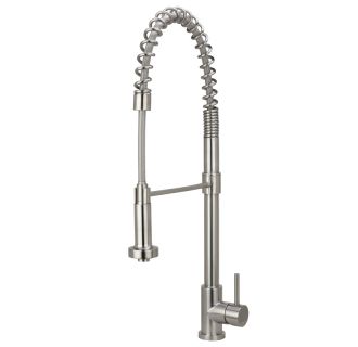 Lunetta Commercial Style Pre-Rinse Kitchen Faucet - Solid T304 Stainless Steel Construction