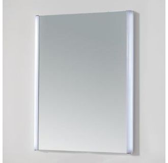 24"W 32"H Rectangular Frameless Wall Mounted Mirror with LED Lighting