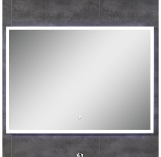 28"H 39"W Rectangular Framed Wall Mounted Mirror with LED Lighting
