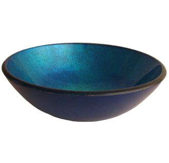 Circular 16-1/2" Tempered Glass Vessel Bathroom Sink