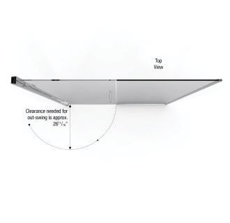 A thumbnail of the Miseno MSDSWP4776CL Miseno-MSDSWP4776CL-Door Swing Dimensions