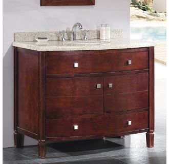 42" Free Standing Vanity Set with Cabinet, Granite Vanity Top, Undermounted Sink and Widespread Faucet Holes