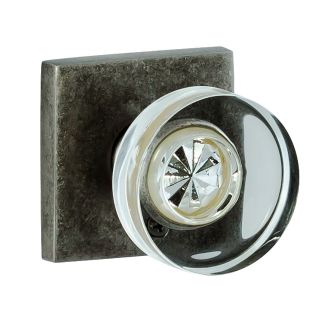 Glass Tondo Solid Brass Passage Door Knob Set