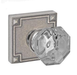 Fiore Solid Brass Glass Privacy Door Knob Set