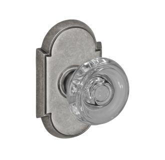 Glass Revere Solid Brass Privacy Door Knob Set