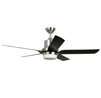 52" 5 Blade Ceiling Fan with Integrated Light Kit and Remote Control