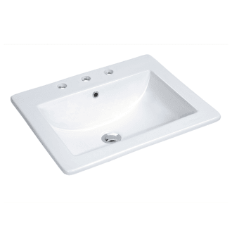 18" Drop In Bathroom Sink with 3 Holes Drilled and Overflow
