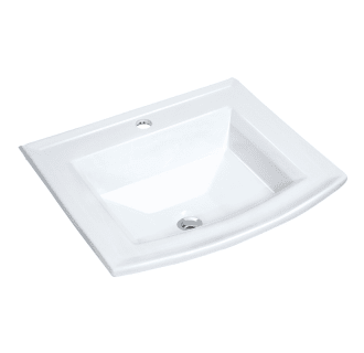 22-5/8" Drop In Bathroom Sink with 1 Hole Drilled and Overflow