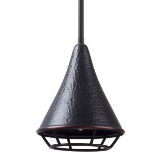 Single Light Mini Pendant with Hammered Shadow Copper Shade